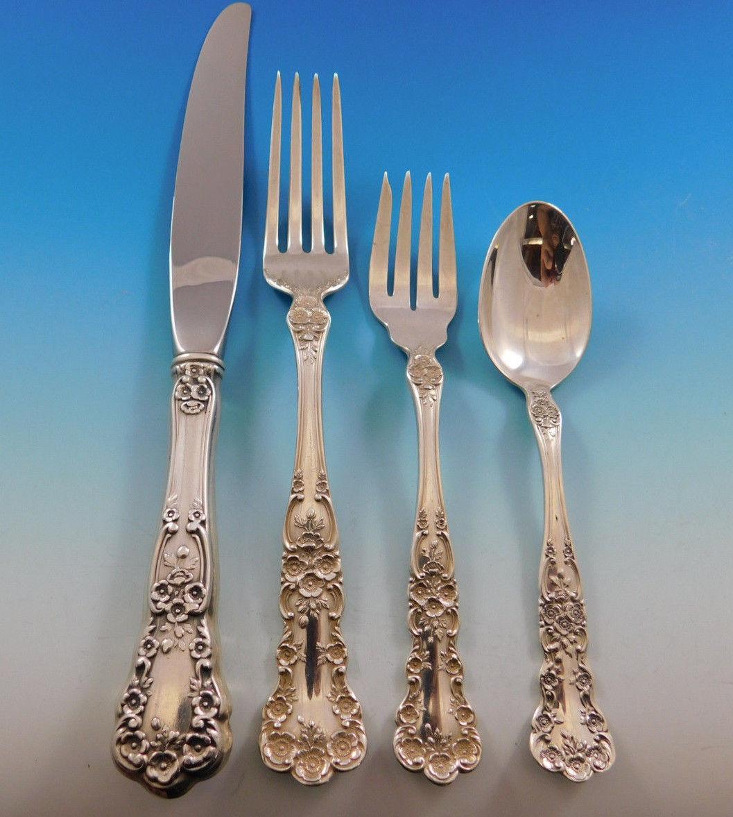 Buttercup by Gorham Sterling Silver Flatware Set for 12 Service 84 Pcs Dinner In Excellent Condition In Big Bend, WI