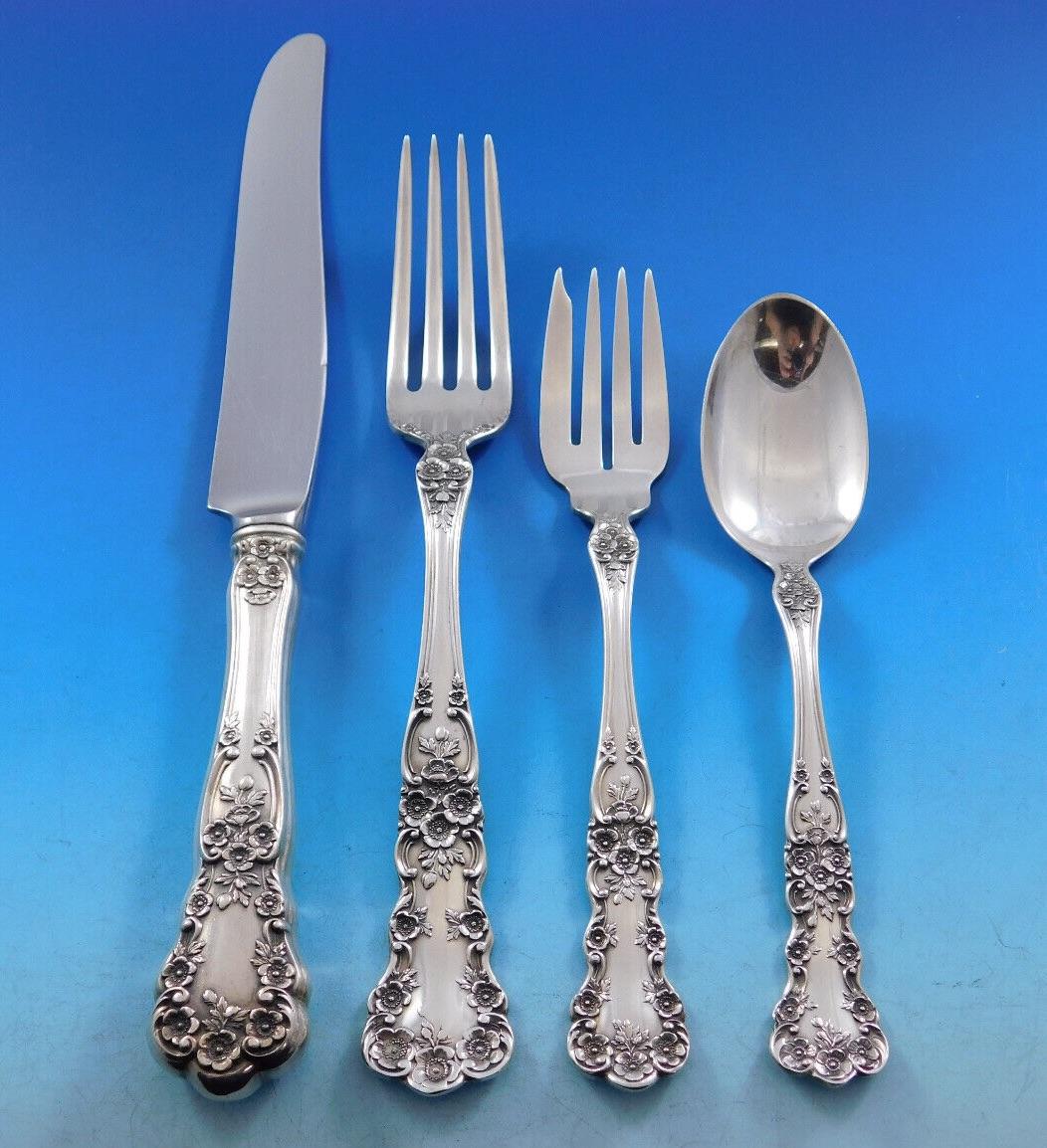 Buttercup by Gorham Sterling Silver Flatware Set for 8 Service 48 Pieces Dinner For Sale 2