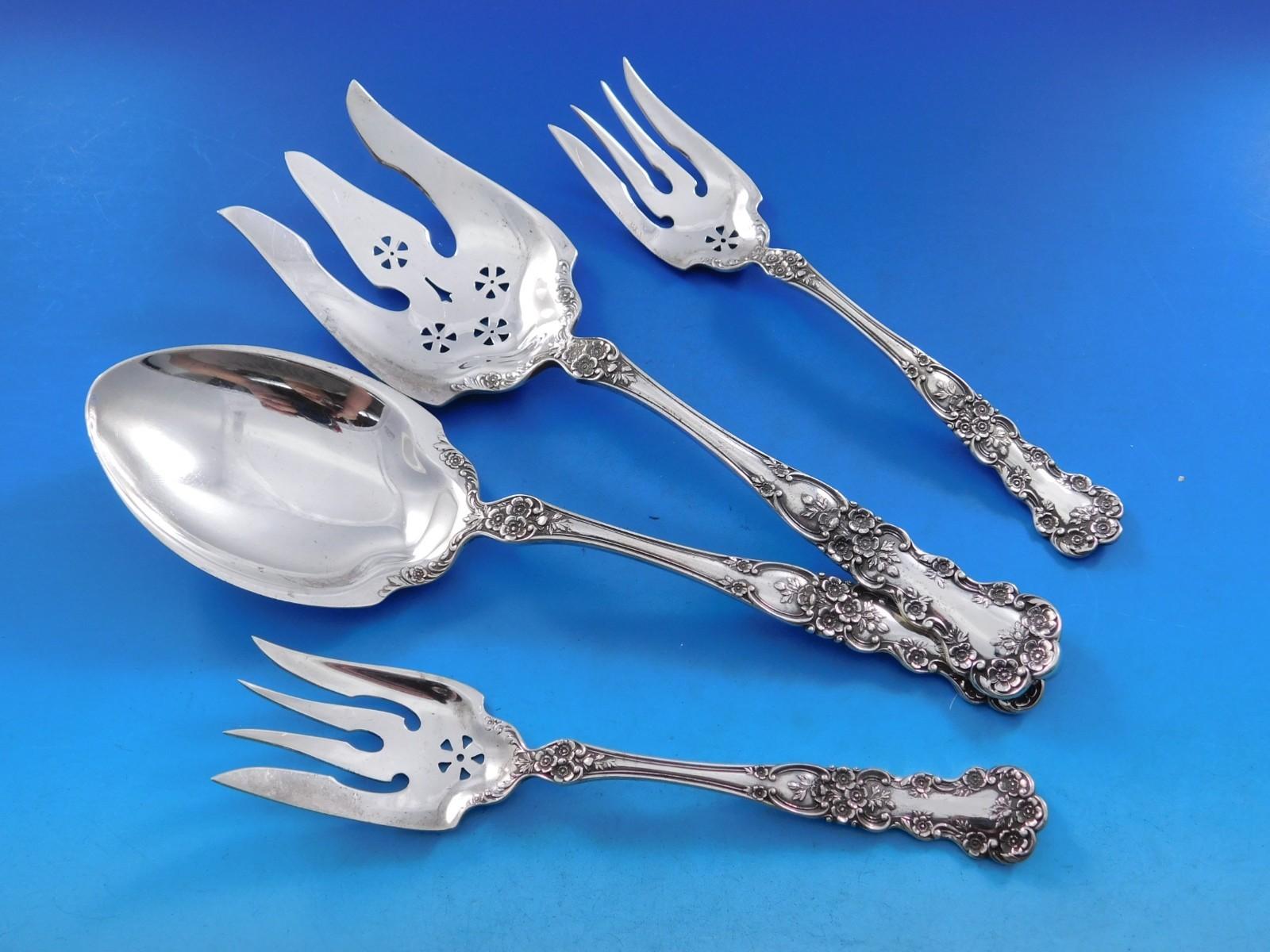 Buttercup by Gorham Sterling Silver Flatware Set Service 322 pcs Dinner Lg Chest For Sale 8