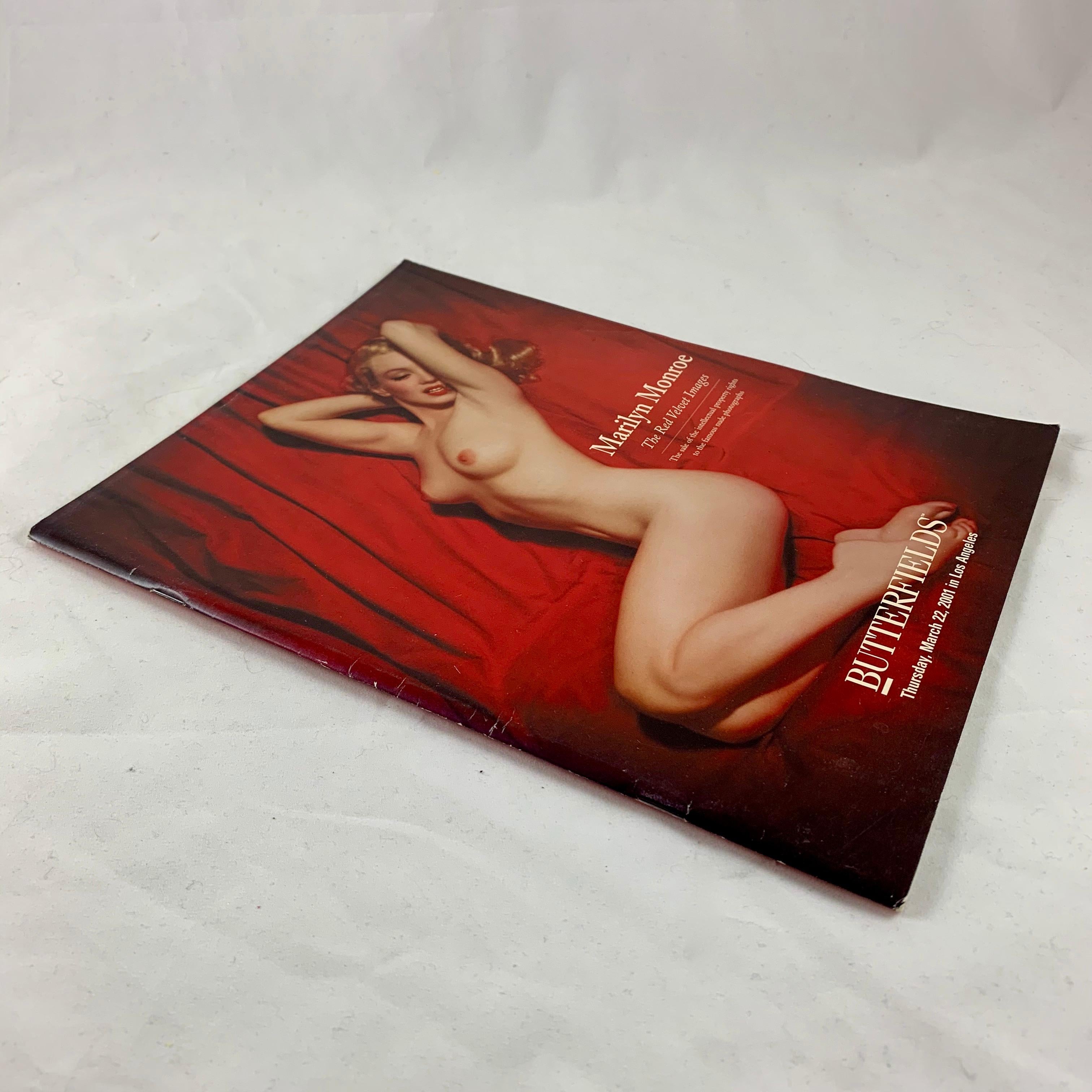 Butterfields Auction Catalogue, Marilyn Monroe, The Red Velvet Images, 2001 1