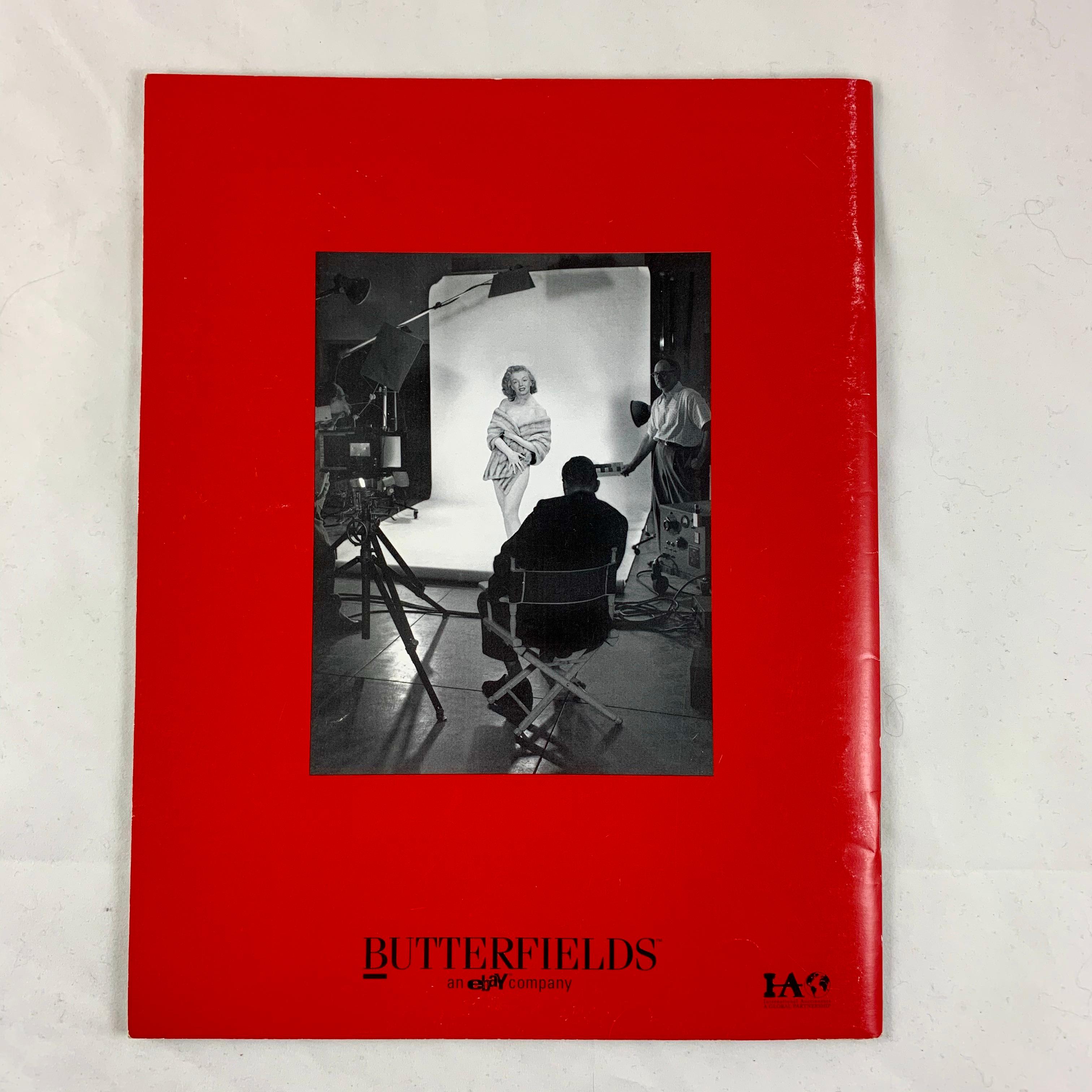 Paper Butterfields Auction Catalogue, Marilyn Monroe, The Red Velvet Images, 2001