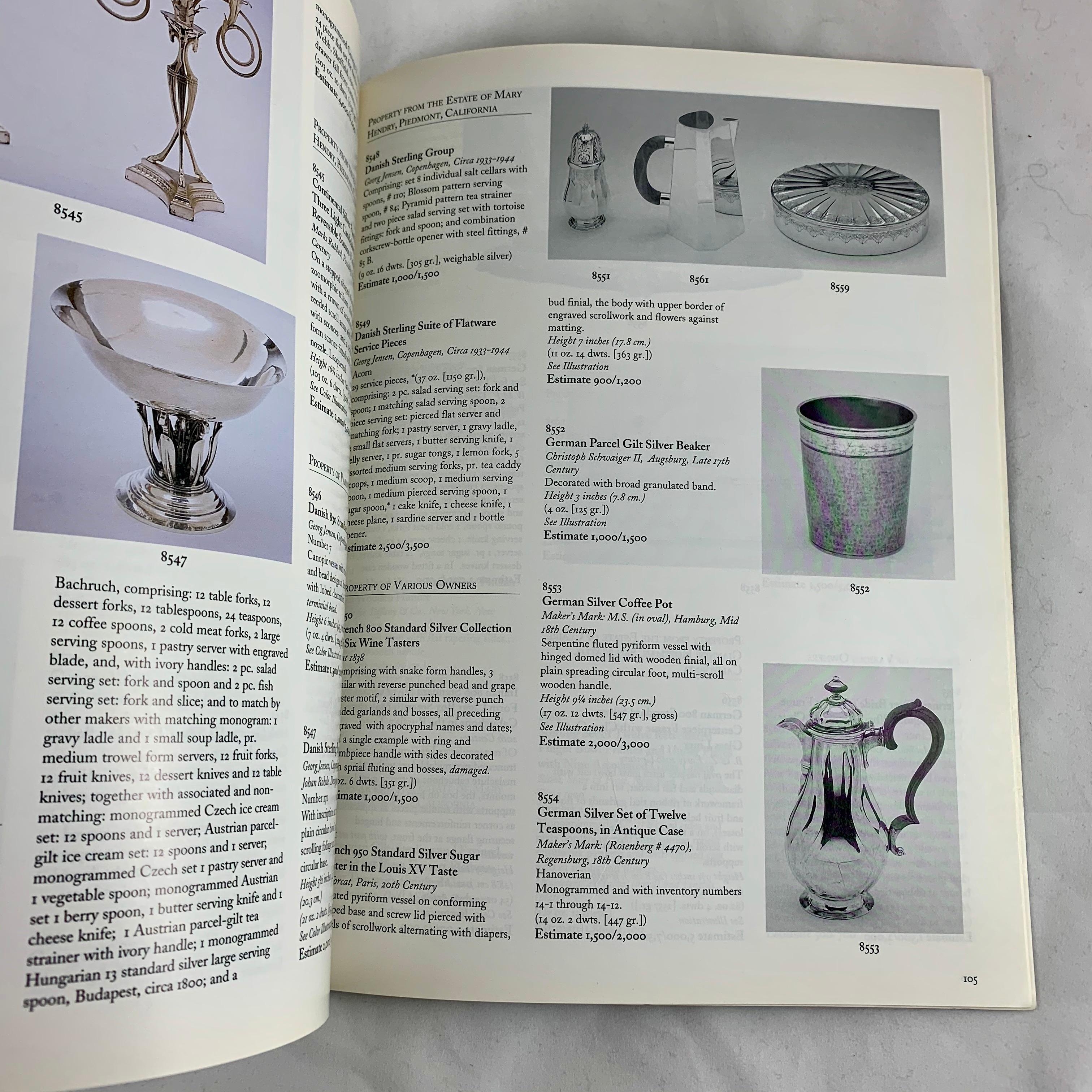 Paper Butterfield & Butterfield Decorative Arts Auction Catalogue 1999 Art Deco