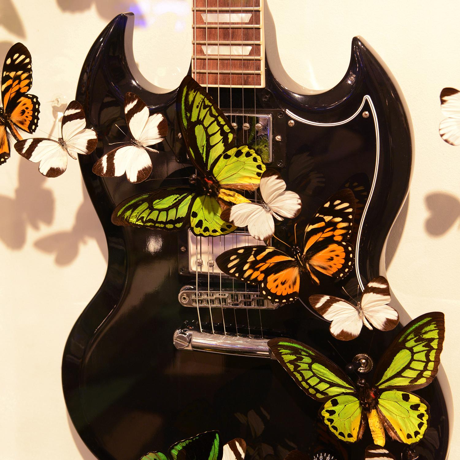 Glass Butterflies AC DC Guitar For Sale