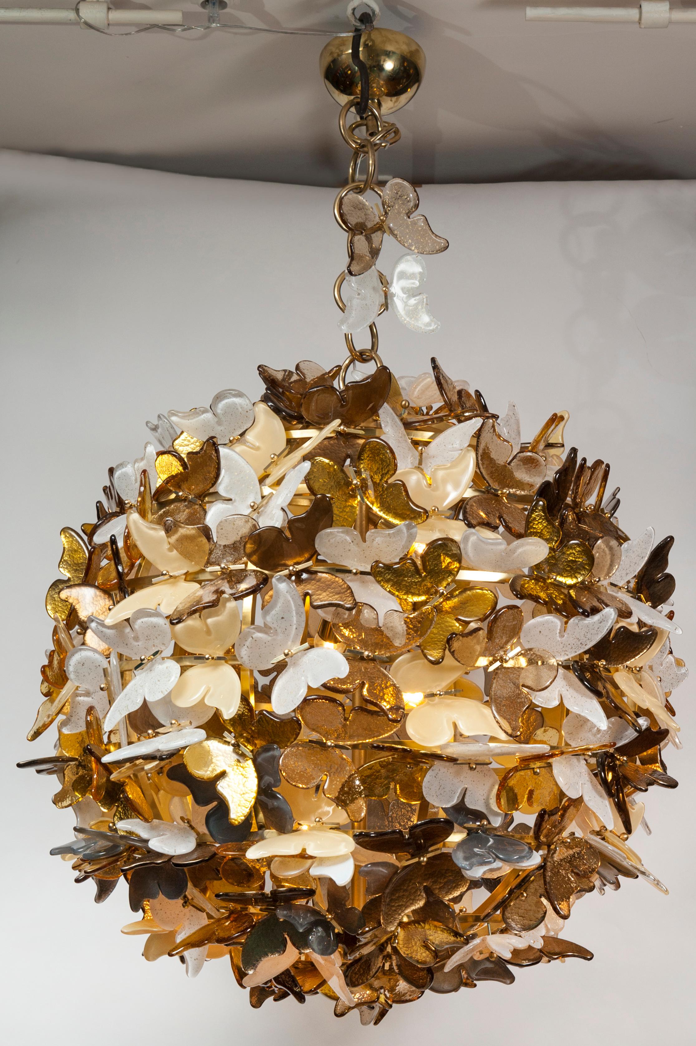 gold butterfly chandelier