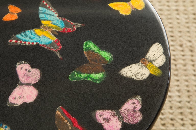 Brass 'Butterflies' Drinks Table / Side Table by Piero Fornasetti, Signed  For Sale