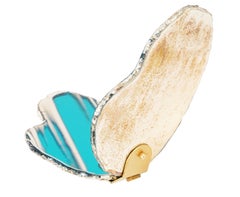 "Butterflies" Contemporary Wall Sculpture, set of 5 Colored Butterflies