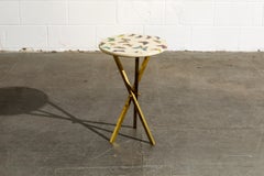 'Butterflies'' Lacquered Wood and Brass Side Table by Piero Farnasetti, Signed