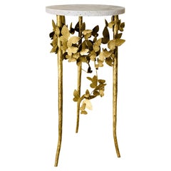 Butterfly Accent Table in Brilliant Gold