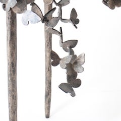 Butterfly Accent Table in Gold Rubbed Black