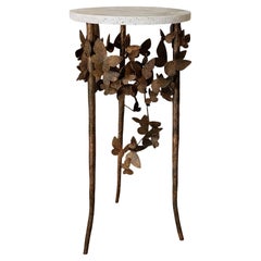 Butterfly Accent Table in Tobacco