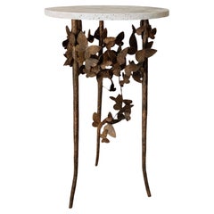 Table d'appoint papillon en tobacco