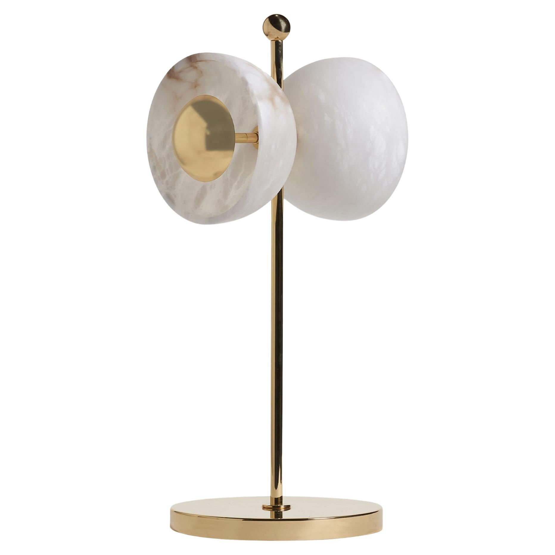 Butterfly Alabaster Table Lamp For Sale