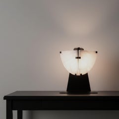 'Butterfly' Alabaster Table Lamp in the Manner of Pierre Chareau
