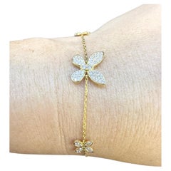 Butterfly bracelet 14KT diamond bracelet