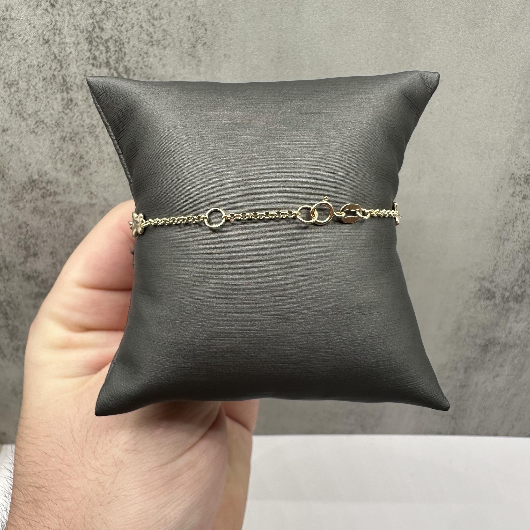 Bracciale a farfalla in oro giallo 14kt - Regolabile da 6,25 a 7 pollici, 2,02 g, Nuovo In condizioni Nuovo in vendita a West Hempstead, NY