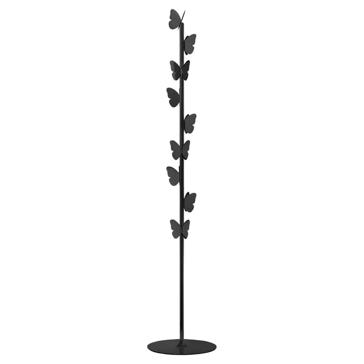 Butterfly Brass Black Coatrack by Richard Hutten For Sale