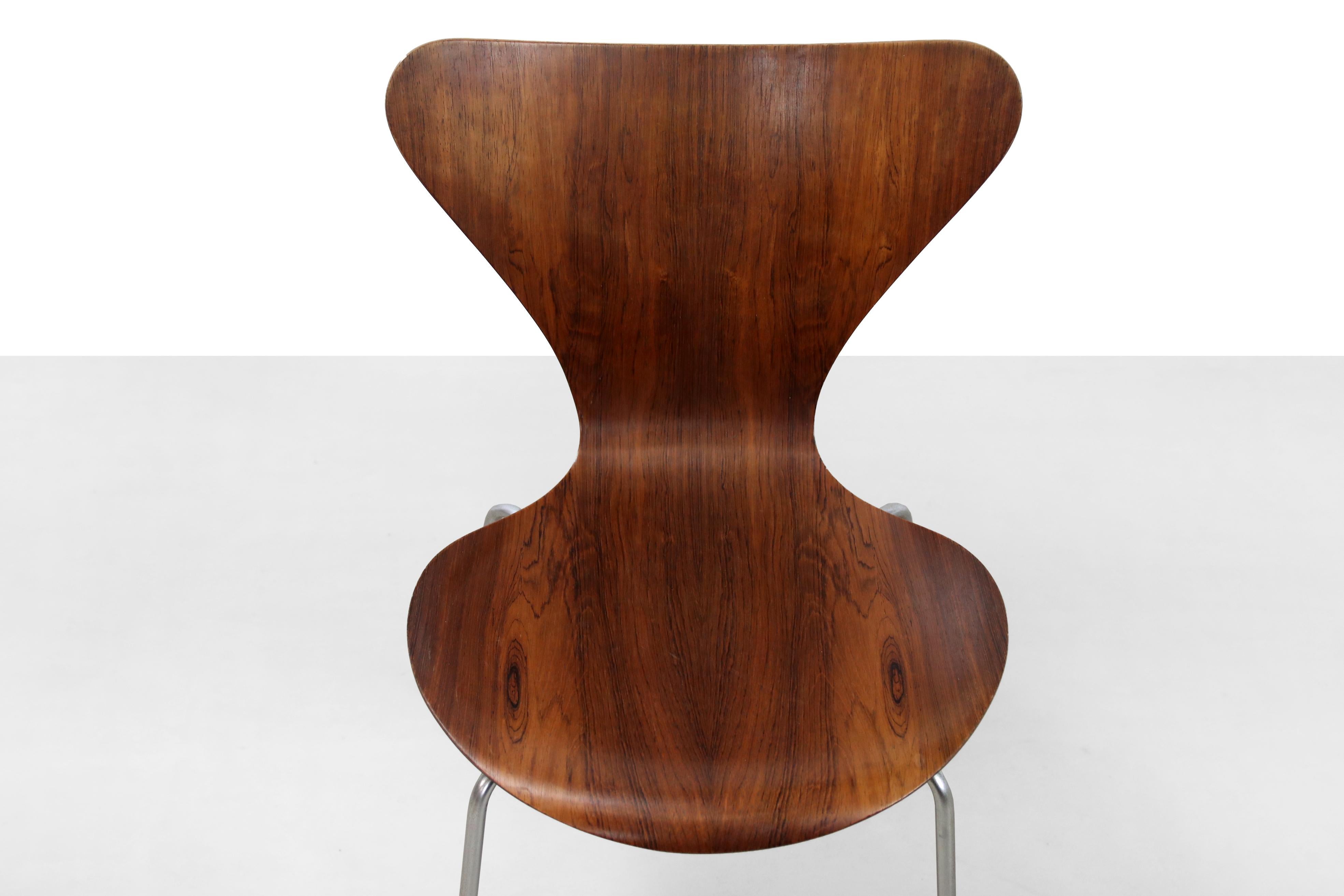 Laminated Butterfly Chair by Arne Jacobsen, Fritz Hansen Model 3107, Denmark, 1964