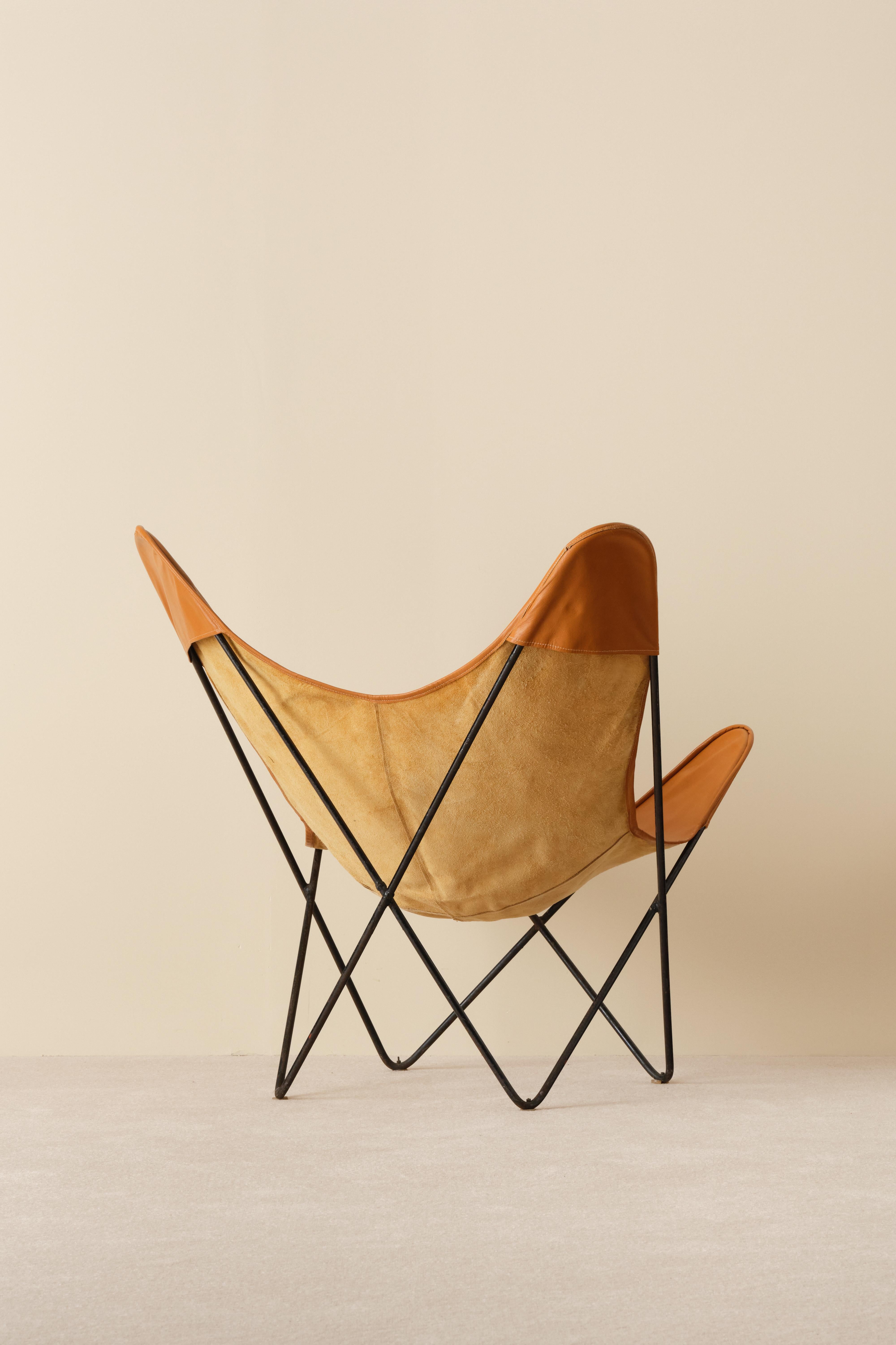 Silla Butterfly de Knoll, años 60 en Bueno estado para la venta en Stockholm, SE