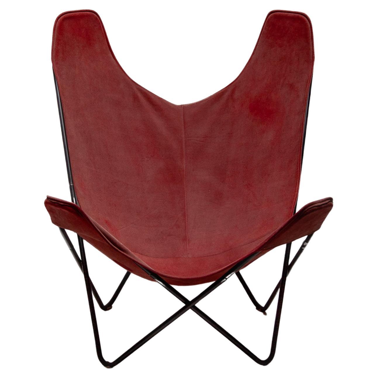 "Butterfly" Chair designed by Designed by Jorge Hardoy-Ferrari for Knoll, 1960s