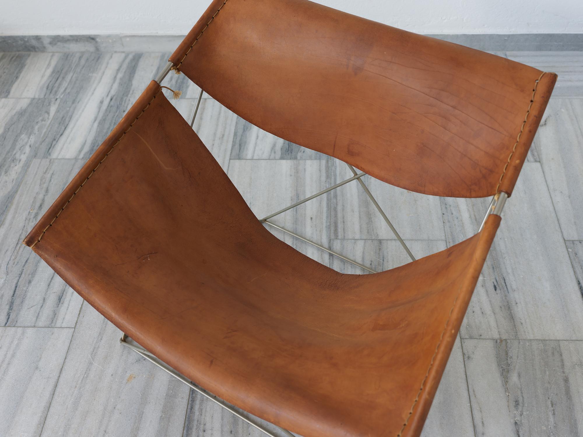 Metal Butterfly chair F675 by Pierre Paulin for Artifort, Netherlands 1963