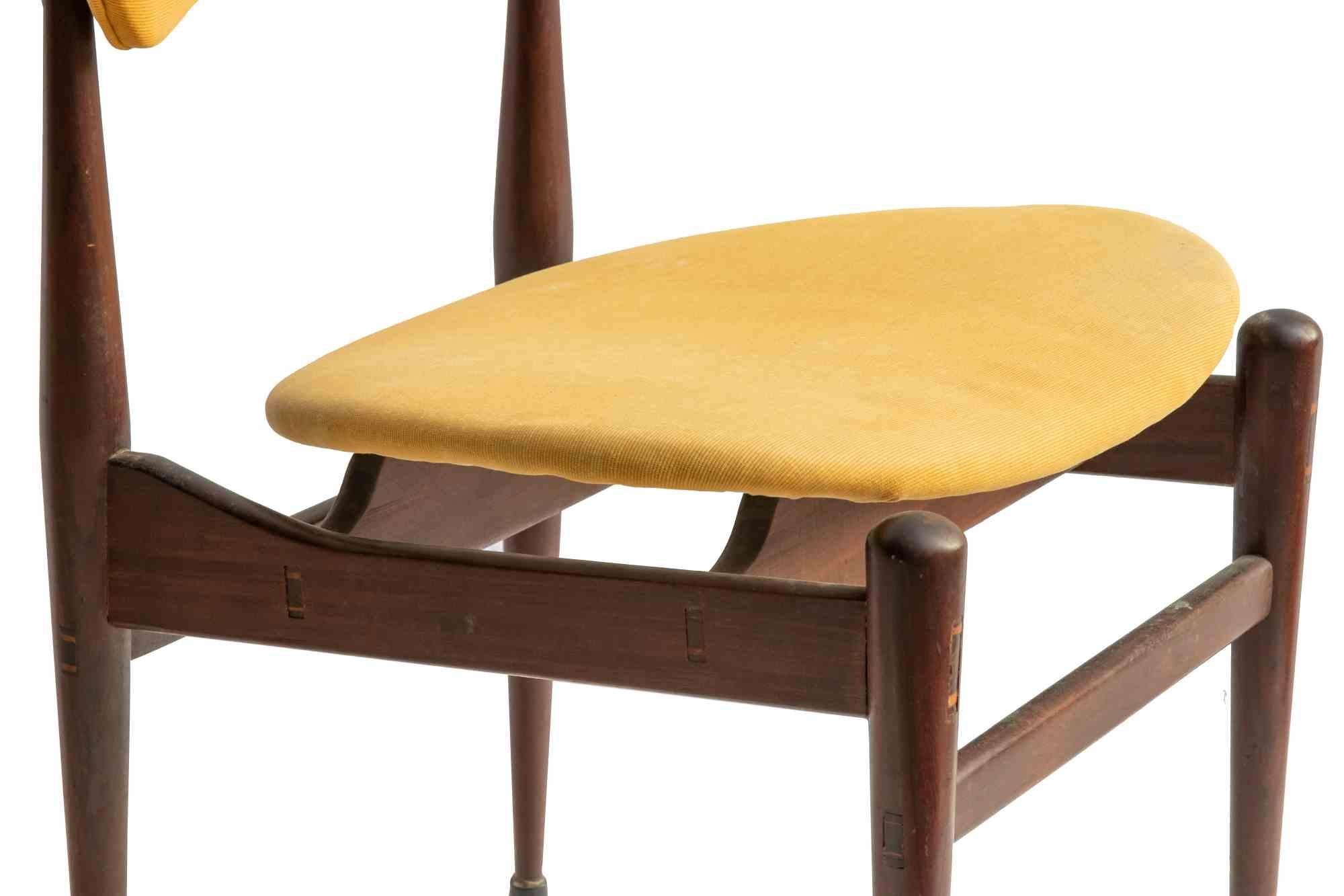 Butterfly chairs is an original design item realized by Inge e Luciano Rubino in the 1960s.

Butterfly (or Model 329) chairs were produced by Soro Stolefabrik.

Yellow fabric and wood structure

Don't miss an icon of design.

 
