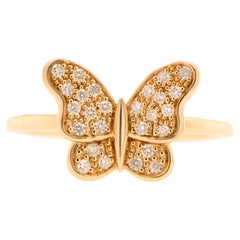 Butterfly Cocktail Ring Set With Diamonds