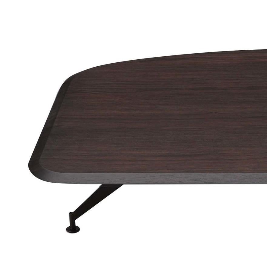 This stylish and sophisticated butterfly table (Version 1) will suit any Classic or modern style decor in your living room or lounge area. With the structure of the base made from metal beam in a bronze finish, it features a plywood top finished