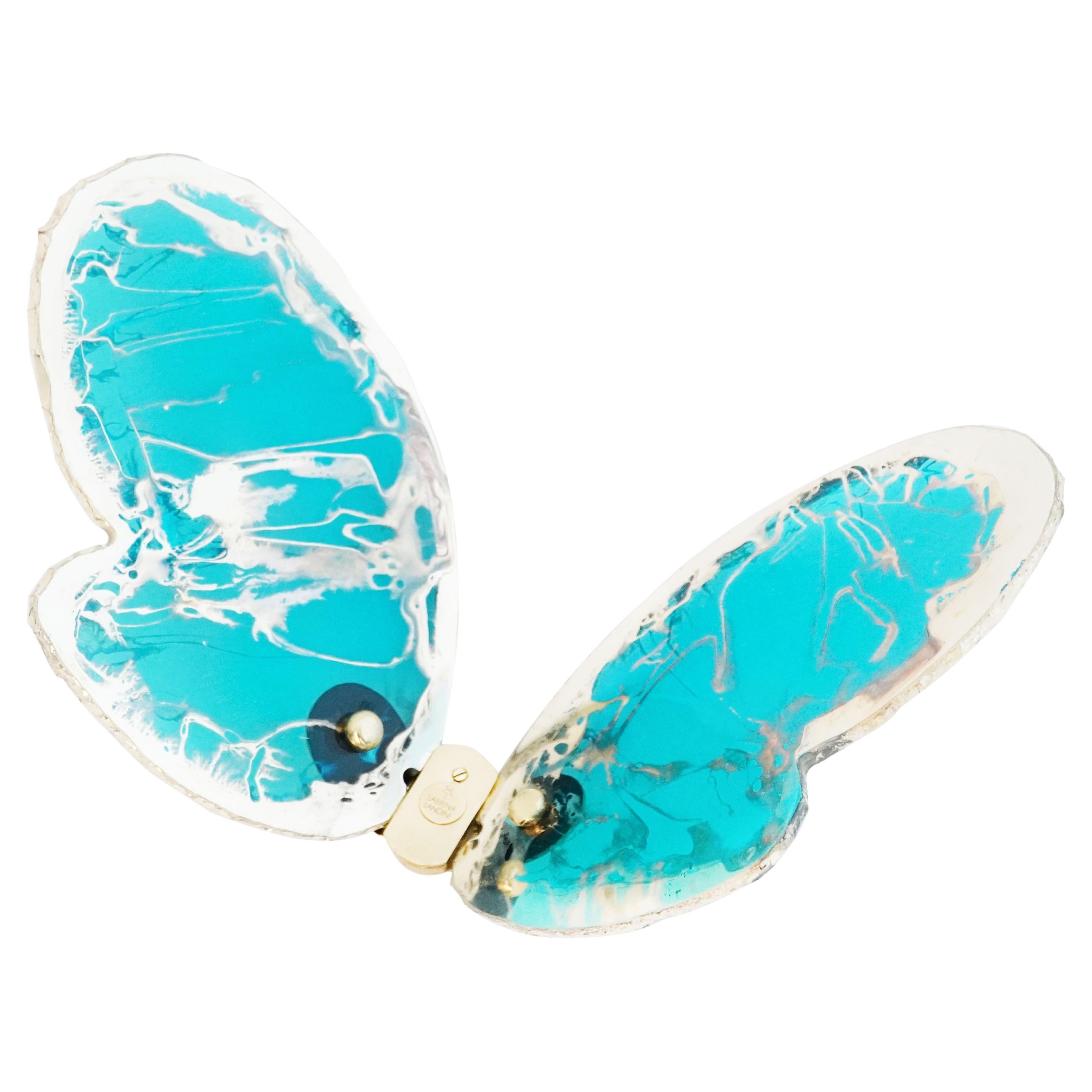 Shlomi Haziza Huge Lucite Metal Abstract Wall Art Sculpture Signed at