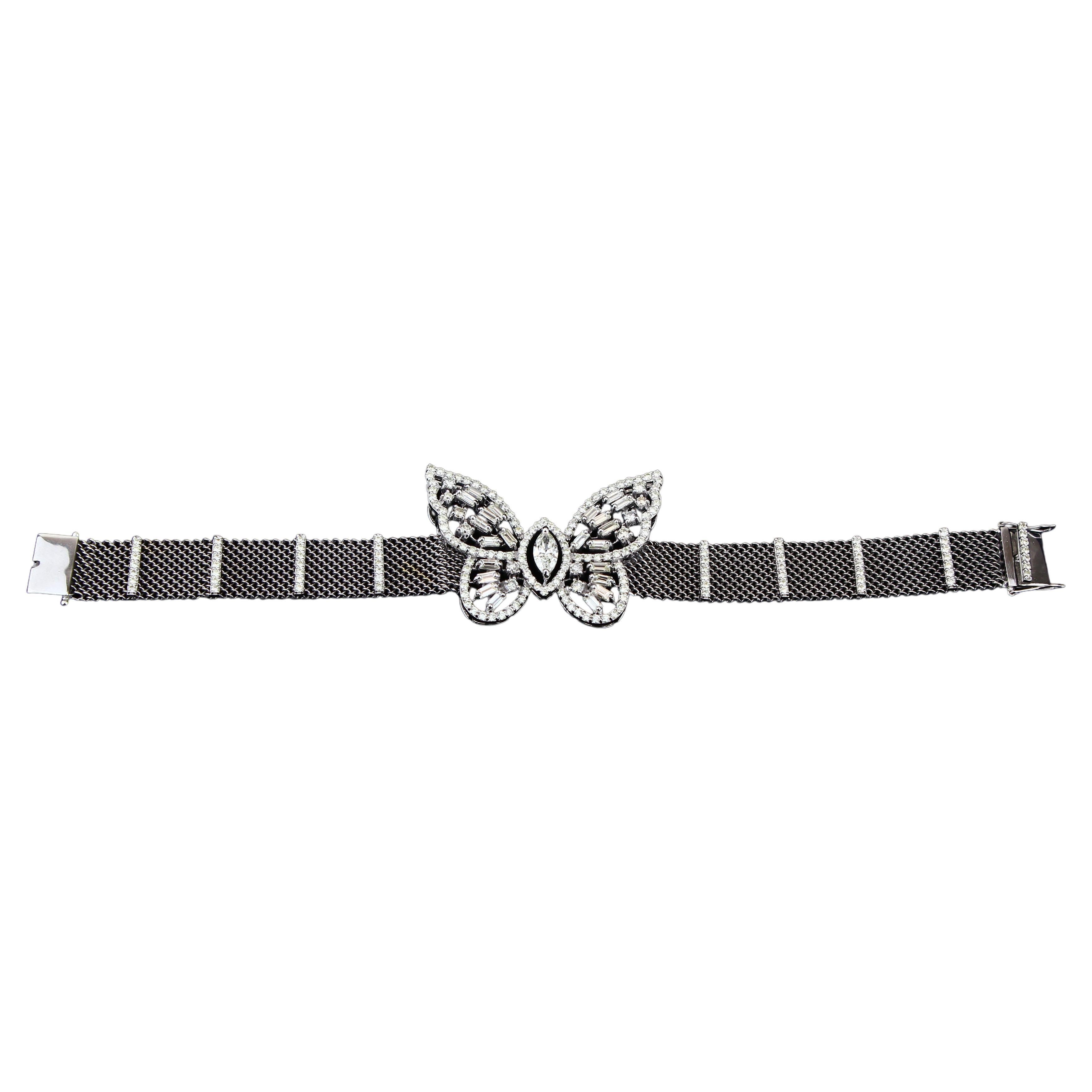 Features marquise & baguette cut diamonds with dainty round diamonds around them. Made with the highest quality natural diamonds on a 100% guaranteed 18k solid gold. These diamonds are certified and cruelty free.

THE STONES-
This bracelet consists