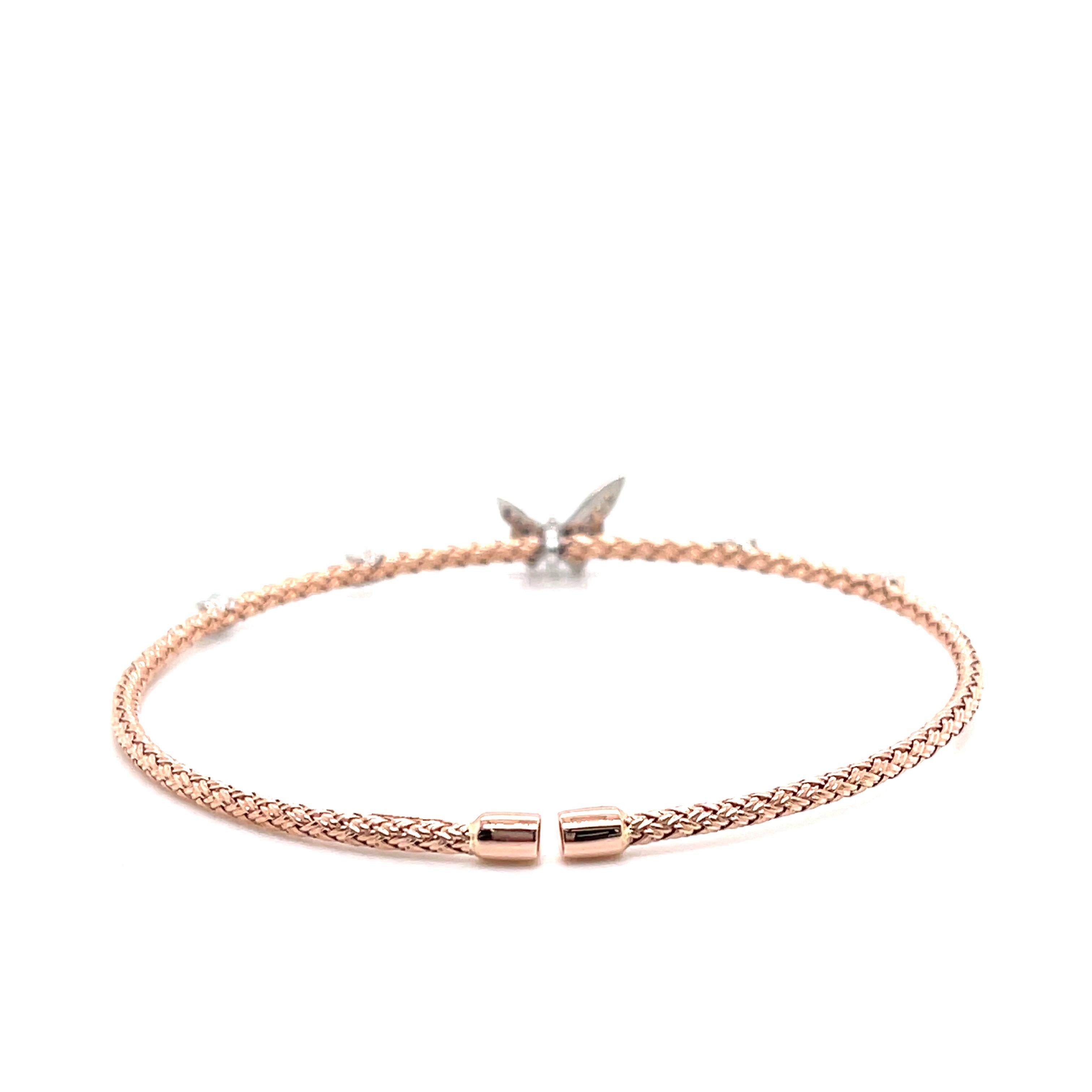 warren james rose gold bangle