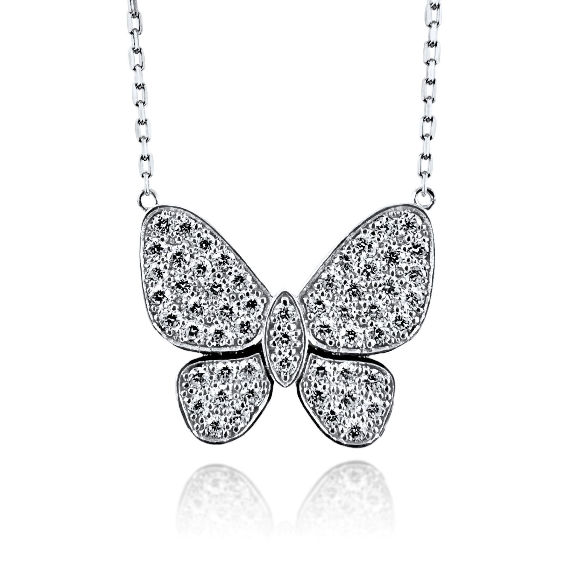 For Sale:  Butterfly Diamond Cocktail Ring in 14K Yellow Gold, 1.51 Carats 5