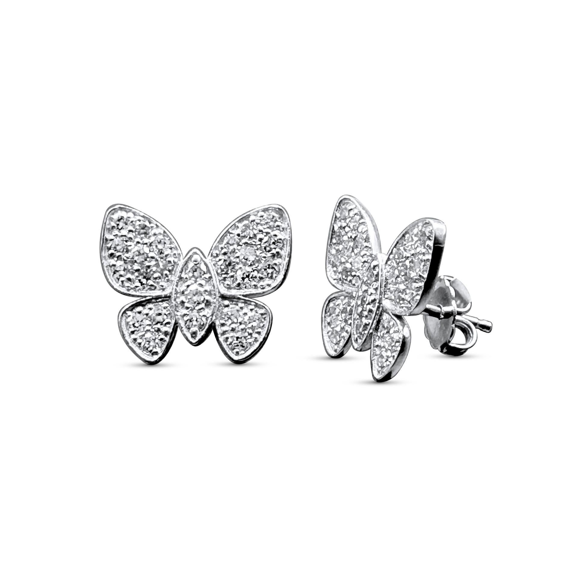 For Sale:  Butterfly Diamond Cocktail Ring in 14K Yellow Gold, 1.51 Carats 7