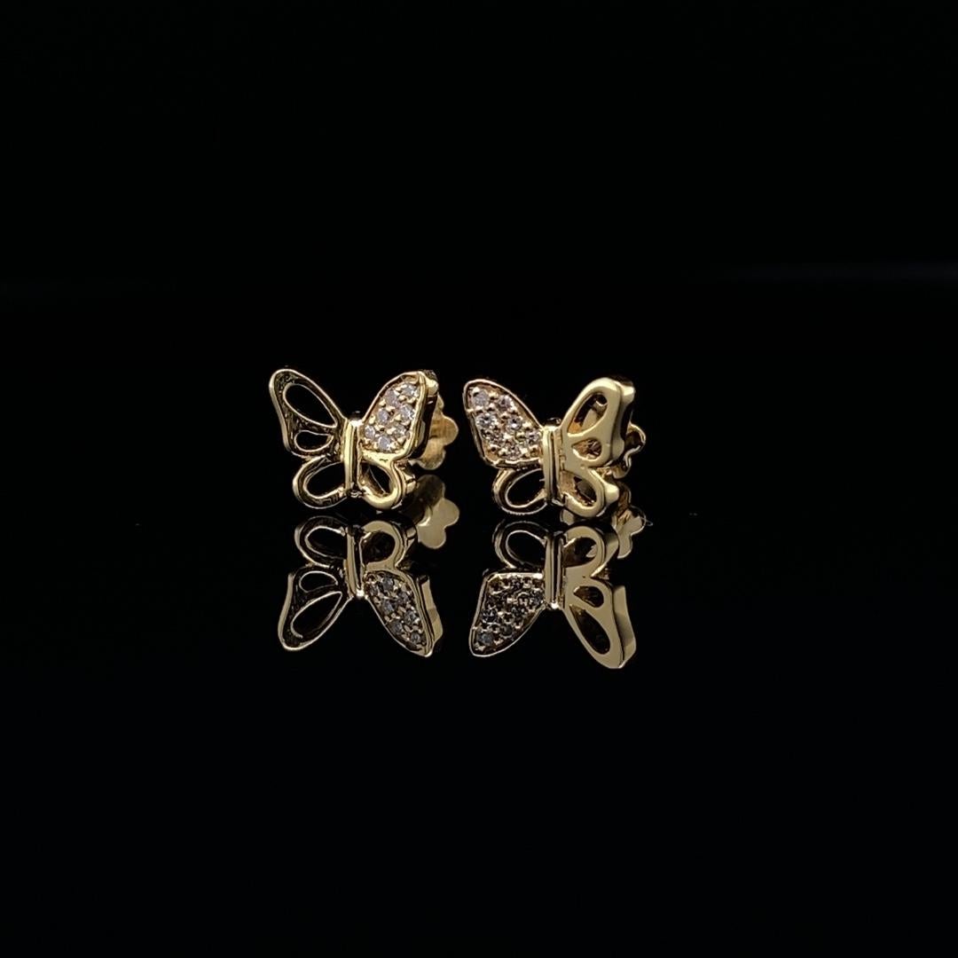 kids butterfly earrings