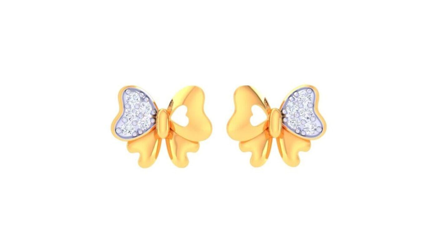 Product Details: 

Introducing our Butterfly Diamond Kids Earrings – a charming accessory blending sparkle and grace in a delicate butterfly design adorned with shimmering diamonds. Meticulously crafted for both sophistication and comfort, these