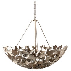Butterfly Dish Light in Aged Silver