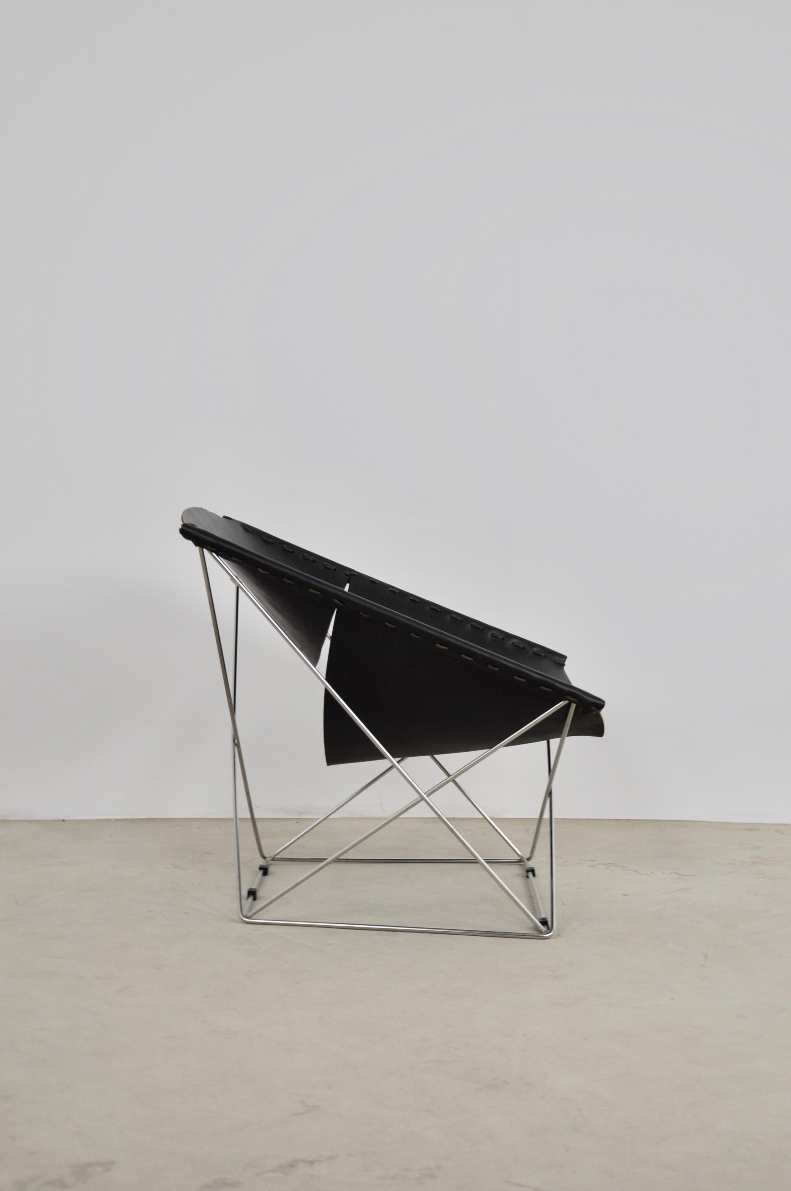 Metal Butterfly F675 Lounge Chair by Pierre Paulin for Artifort, 1960s
