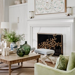 Butterfly Fire Screen in Aged Gold