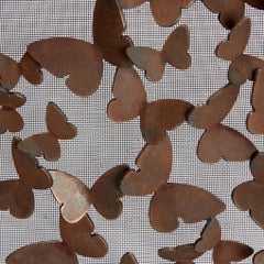 Butterfly Fire Screen in Tobacco