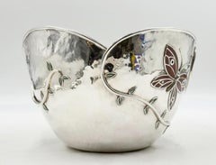 Butterfly Garden Ice Bucket by Emilia Castillo – Silverplate, Jasper & Turquoise