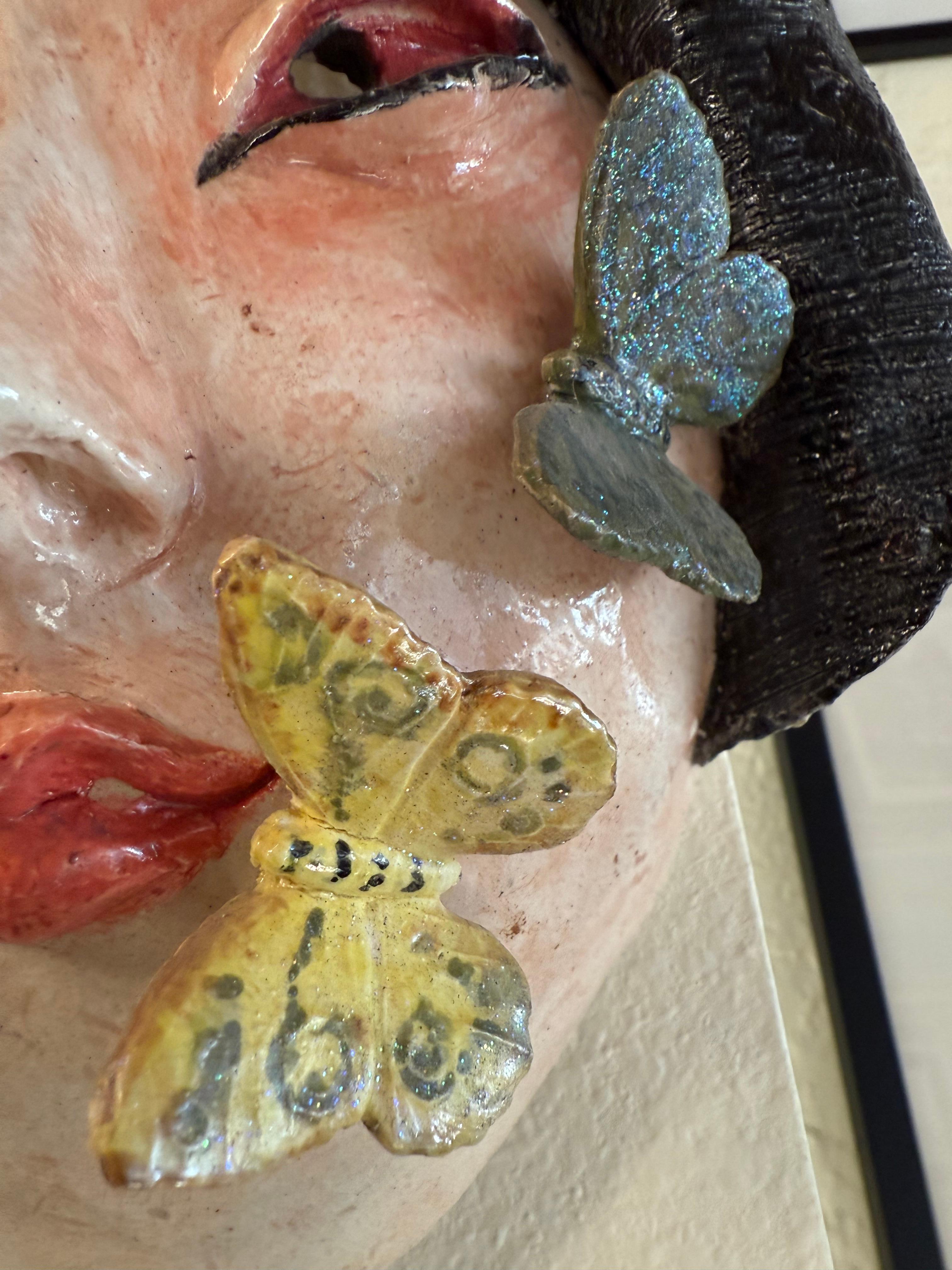 Artisanat Masque en céramique Art Déco 