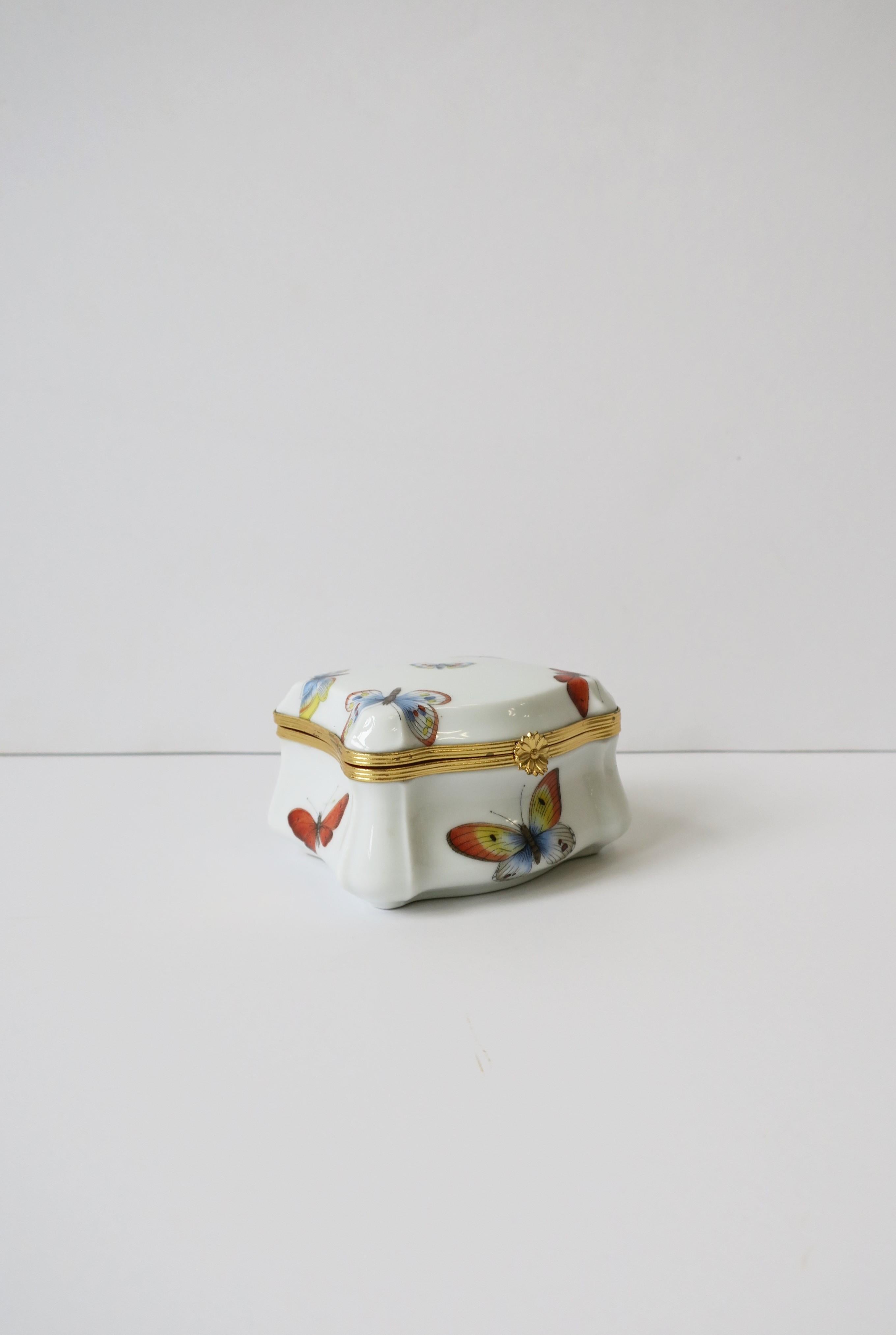 Butterfly Jewelry Box French Porcelain 6