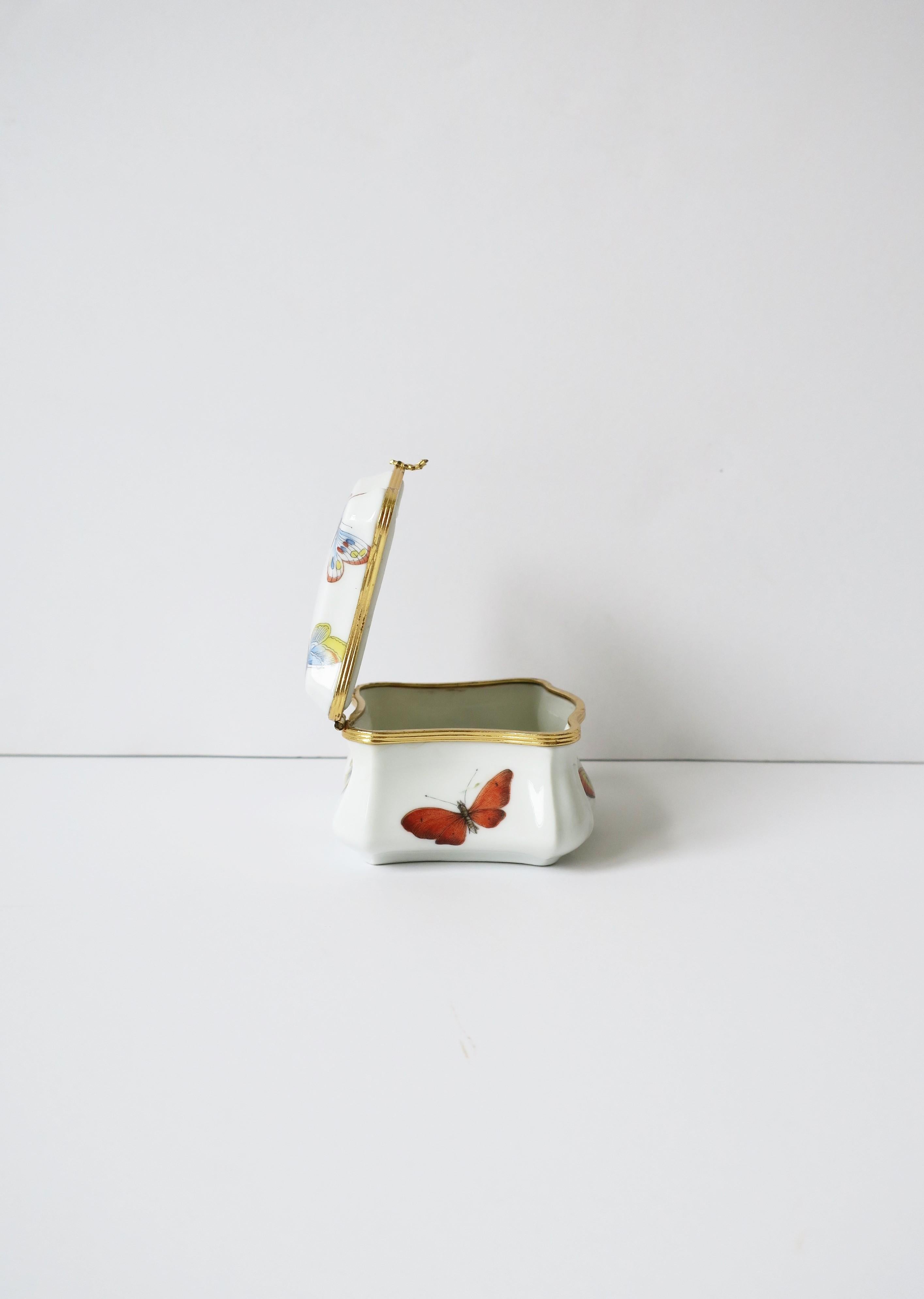 Butterfly Jewelry Box French Porcelain 7