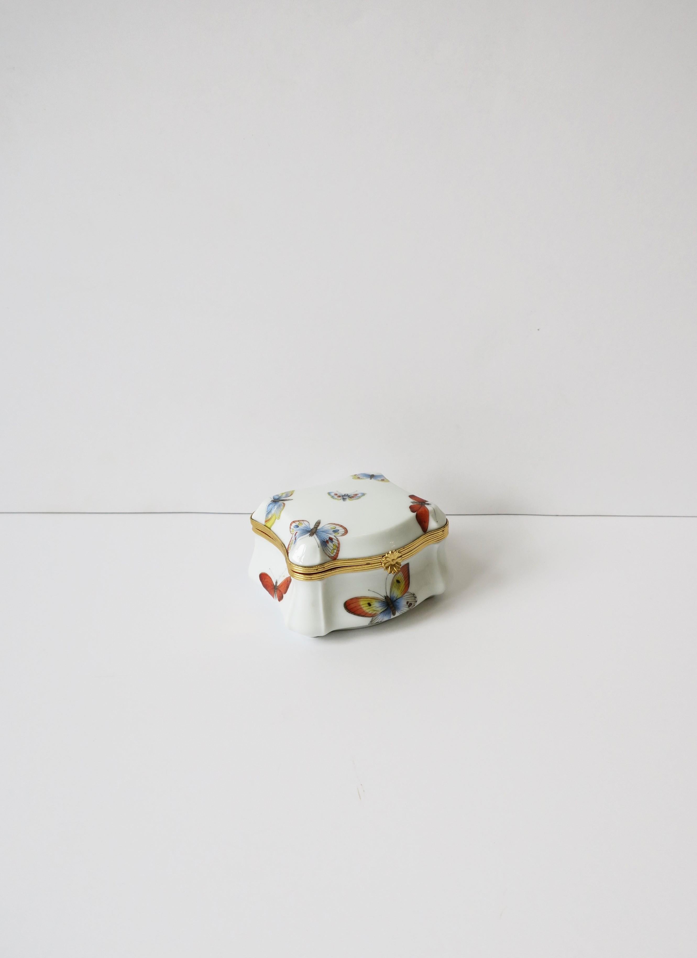 Butterfly Jewelry Box French Porcelain 10