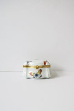 Butterfly Jewelry Box French Porcelain