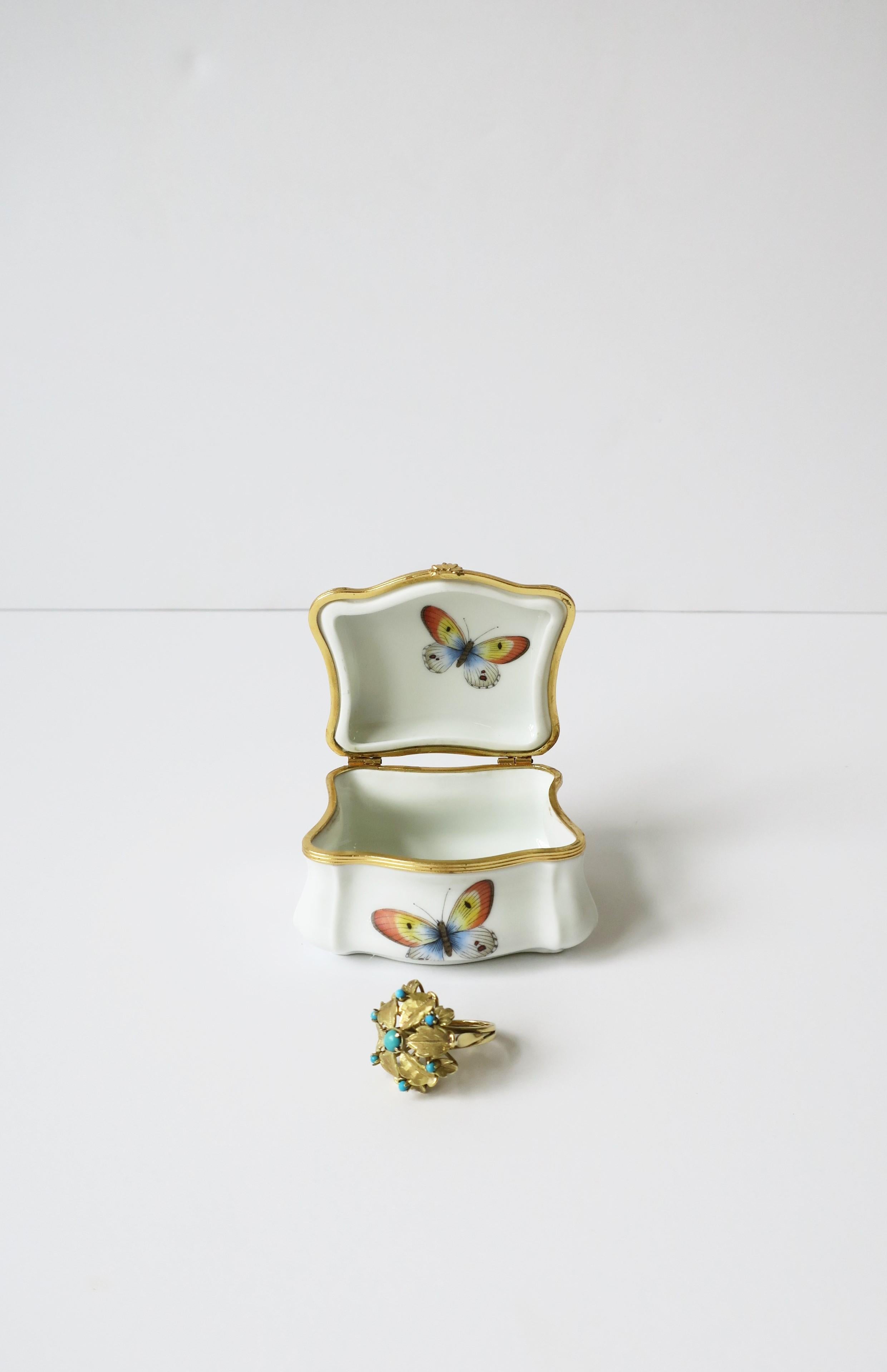 Butterfly Jewelry Box French Porcelain 2