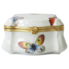 Butterfly Jewelry Box French Porcelain