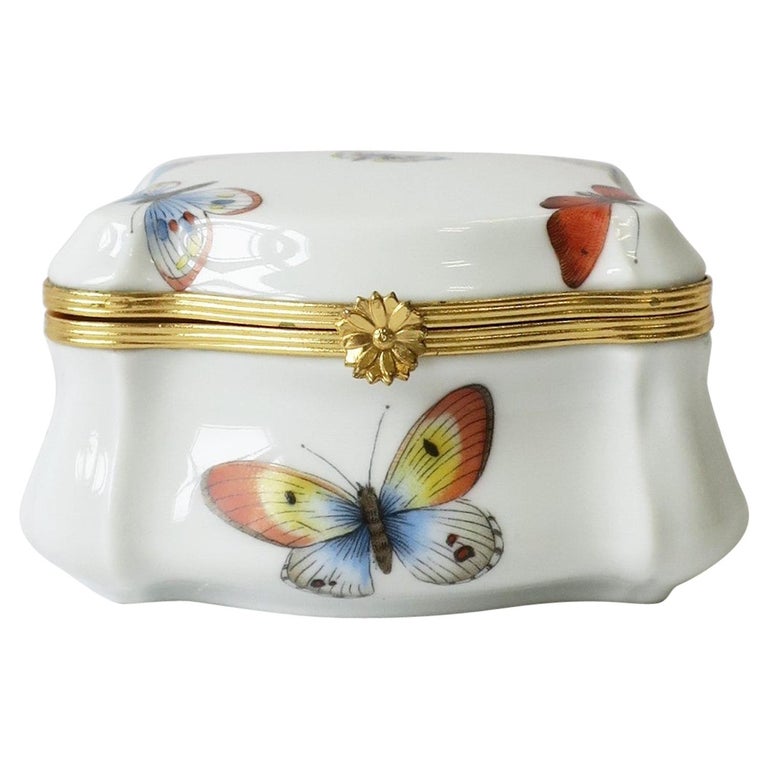 Butterfly Jewelry Box French Porcelain at 1stDibs butterfly jewelry boxes, jewelry box butterfly