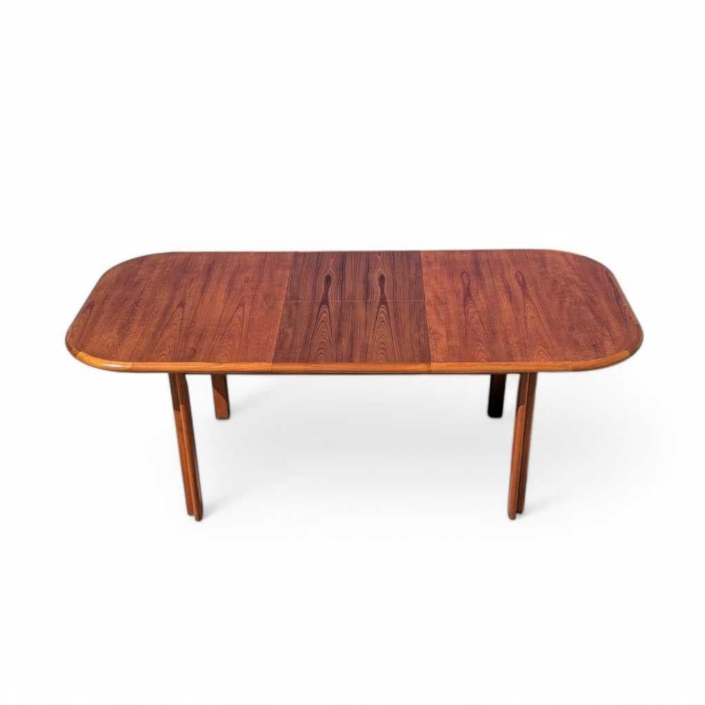 Table de salle à manger à feuilles de papillon, danoise, teck, finition chaude, Danemark, c.C. 1960 en vente 11