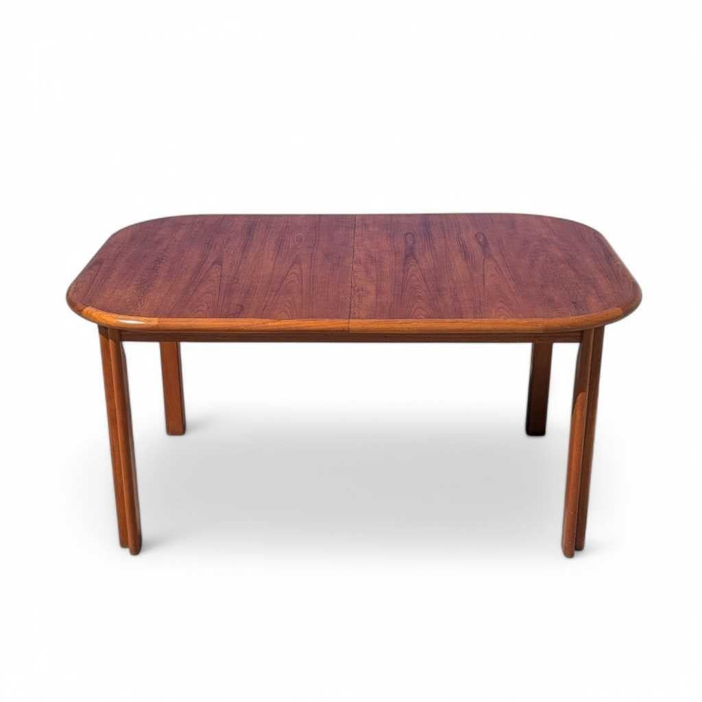 Placage Table de salle à manger à feuilles de papillon, danoise, teck, finition chaude, Danemark, c.C. 1960 en vente