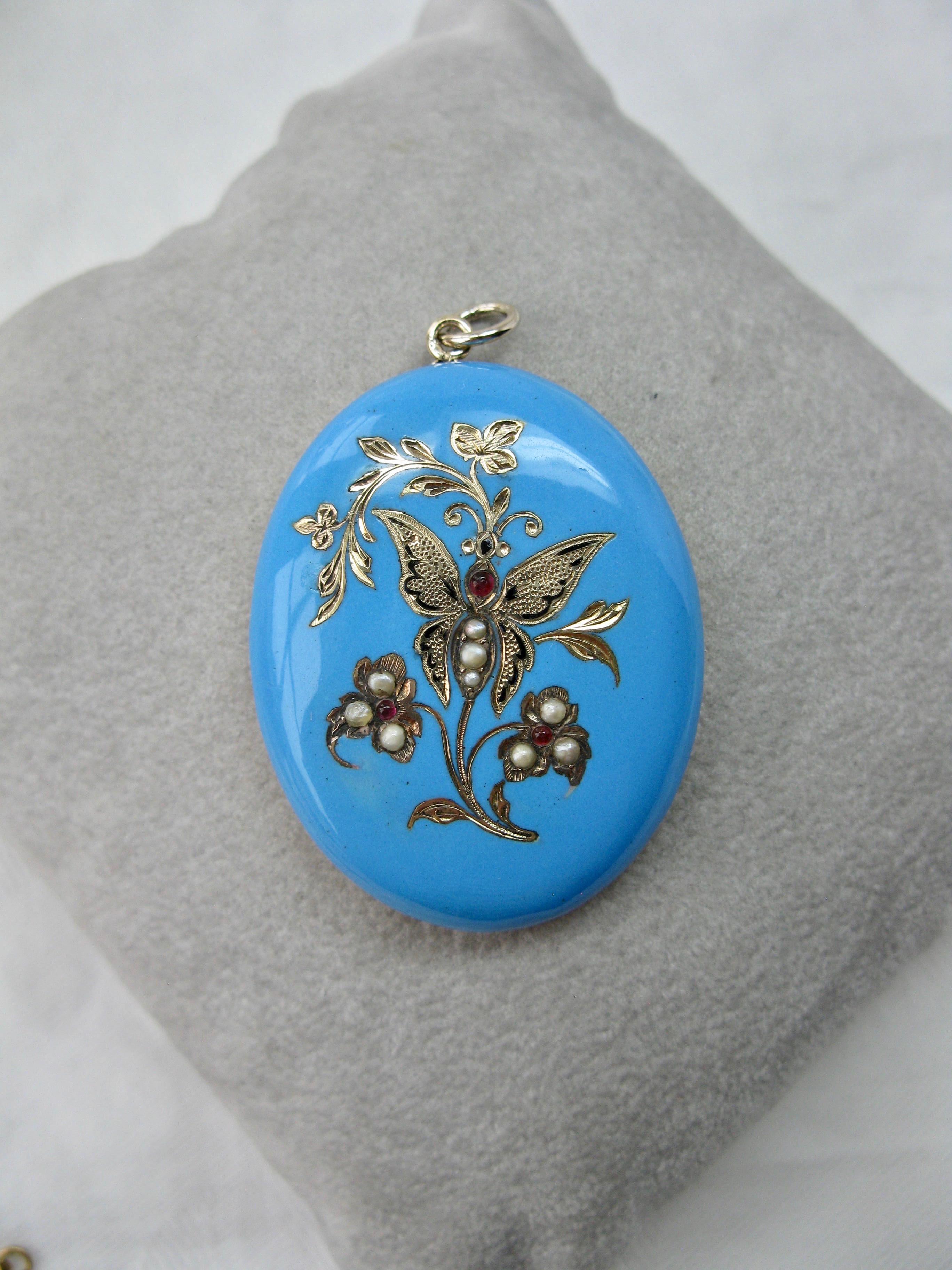 women's butterfly locket